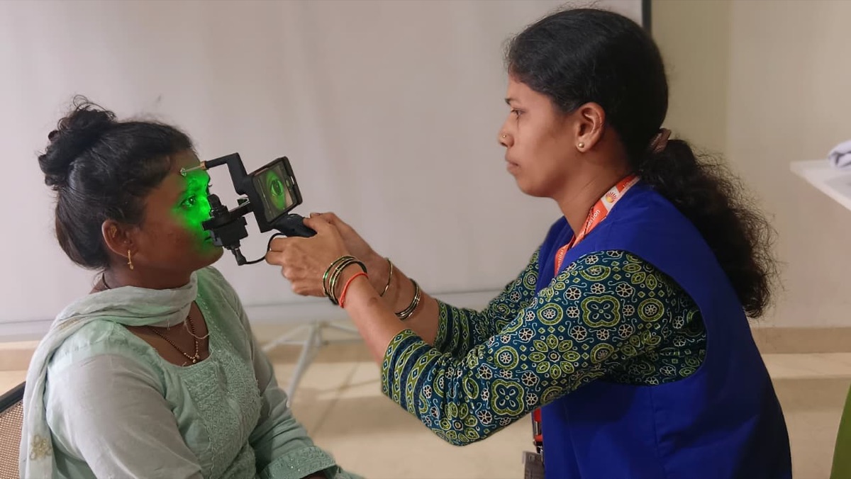 Eye check-up using technology for good — a community healthcare initiative supported by RAFT